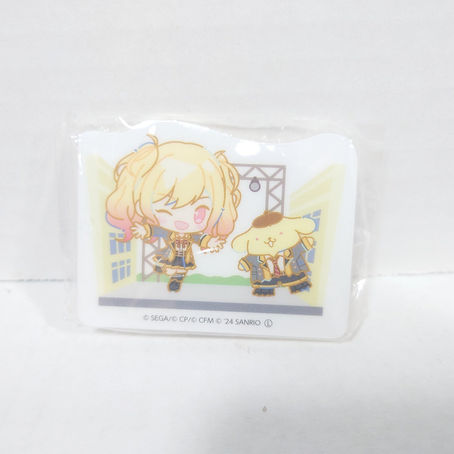 Project Sekai x Sanrio Saki Tenma & Pomponpurin Acrylic Clip