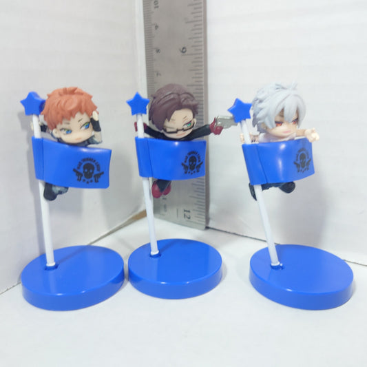 Mad Trigger Crew Hypnosis Mic Mini Flag Figure Set